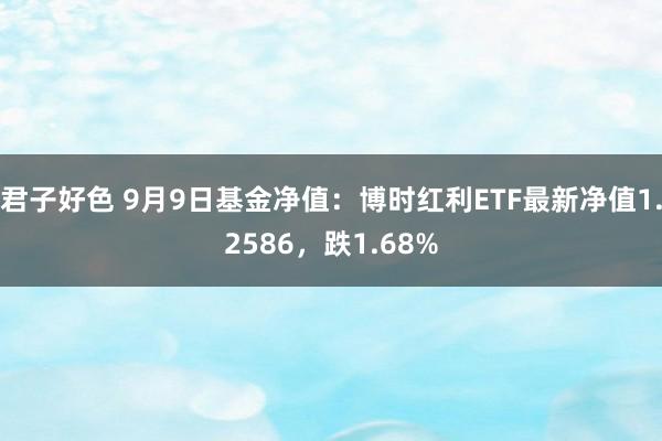 君子好色 9月9日基金净值：博时红利ETF最新净值1.2586，跌1.68%