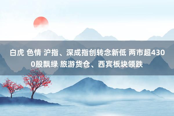 白虎 色情 沪指、深成指创转念新低 两市超4300股飘绿 旅游货仓、西宾板块领跌