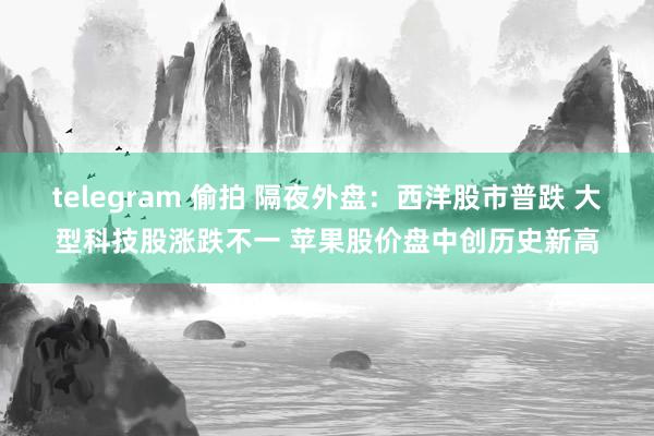 telegram 偷拍 隔夜外盘：西洋股市普跌 大型科技股涨跌不一 苹果股价盘中创历史新高