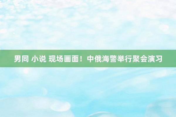 男同 小说 现场画面！中俄海警举行聚会演习