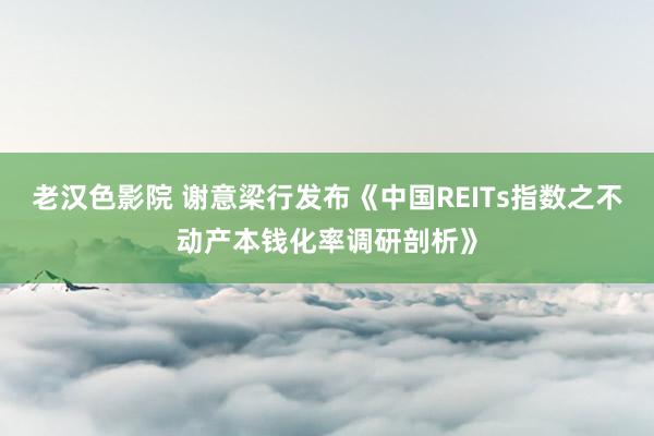 老汉色影院 谢意梁行发布《中国REITs指数之不动产本钱化率调研剖析》