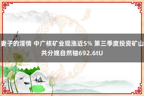 妻子的淫情 中广核矿业现涨近5% 第三季度投资矿山共分娩自然铀692.6tU