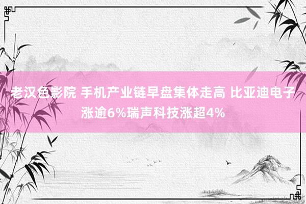 老汉色影院 手机产业链早盘集体走高 比亚迪电子涨逾6%瑞声科技涨超4%