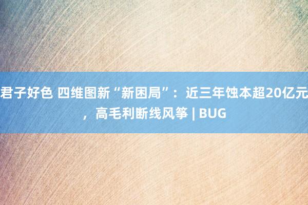 君子好色 四维图新“新困局”：近三年蚀本超20亿元，高毛利断线风筝 | BUG