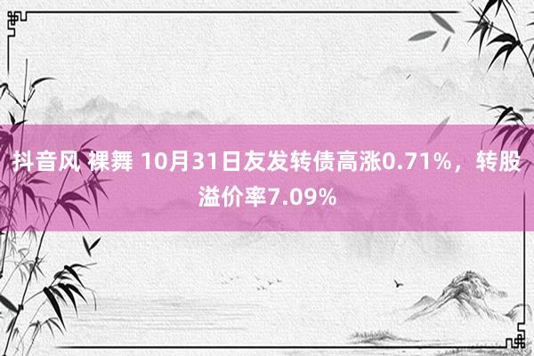 抖音风 裸舞 10月31日友发转债高涨0.71%，转股溢价率7.09%