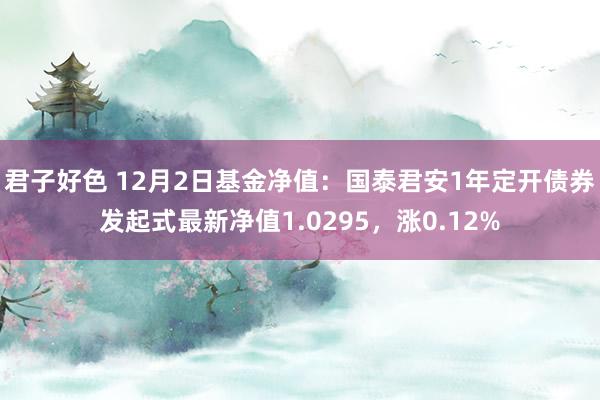 君子好色 12月2日基金净值：国泰君安1年定开债券发起式最新净值1.0295，涨0.12%