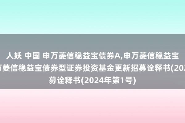 人妖 中国 申万菱信稳益宝债券A，申万菱信稳益宝债券C: 申万菱信稳益宝债券型证券投资基金更新招募诠释书(2024年第1号)