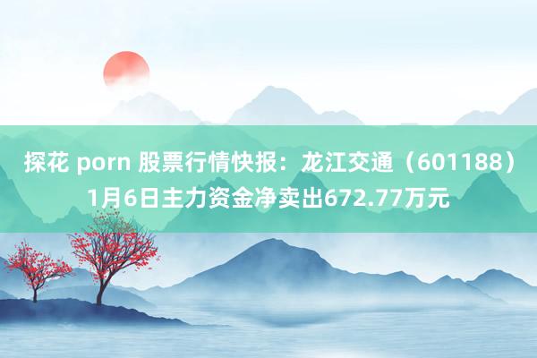 探花 porn 股票行情快报：龙江交通（601188）1月6日主力资金净卖出672.77万元