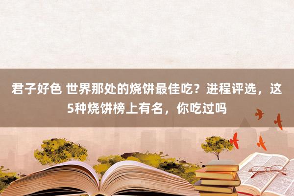 君子好色 世界那处的烧饼最佳吃？进程评选，这5种烧饼榜上有名，你吃过吗