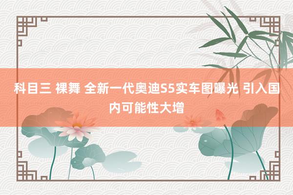 科目三 裸舞 全新一代奥迪S5实车图曝光 引入国内可能性大增