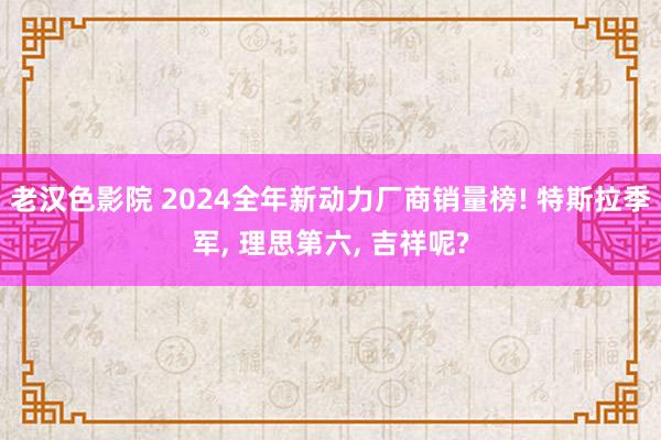 老汉色影院 2024全年新动力厂商销量榜! 特斯拉季军， 理思第六， 吉祥呢?